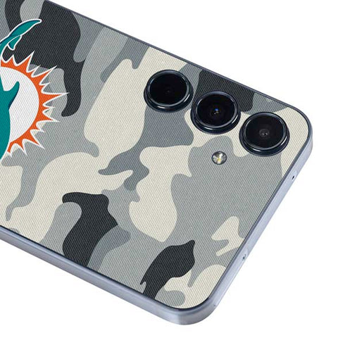 NFL Miami Dolphins Camo Galaxy A55 5G Skin